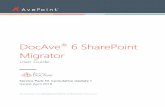 DocAve 6 SharePoint Migrator User Guide · Forms Based Authentication Permissions ... Supported and Unsupported Form Controls for Nintex Form in SharePoint 2010 to SharePoint Online