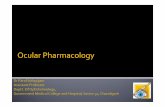 Ocular Pharmacology - gmch.gov.in lectures/Ophthalmology/Oc... · Most drugs act by binding to regulatory macromolecules, ... Contraindications:Infants, MAO inhibitors users. Alpha‐1