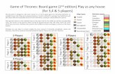 Game of Thrones: Board game (2 edition) Play as … · Game of Thrones: Board game (2 nd edition) Play as any house (for 3,4 & 5 players) 5 Players Page 5 Page 12 3 Players Garrison