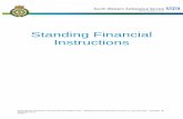 Standing Financial Instructions - Welcome to SWASFT Finance... · 1.4.14 Quarterly Monitoring Checklist for NHS ... to disclose any non-compliance with these SFIs to the Deputy ...