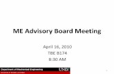 ME Advisory Board Meeting - UNLV Advisory Board Meeting files/MEG...ME ABET Self Study Report • Now, 2 nd edition of available for the review 4