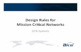 Design Rules for Mission Critical Networks - BICSI · 3 design rules for mission critical networks ... the OSI model,,y they become ... Physical Signalli SCADA Control Public A Office