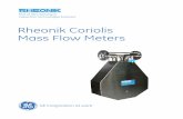 Rheonik Coriolis Mass Flow Meters - RS Hydro Panametrics/RheonikCoriolis-Spec.pdf · All Rheonik Coriolis mass flow meters are manufactured to ... The Omega tube Coriolis meter is