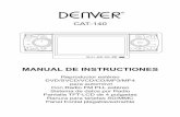 7 9 8 4 6 6 5 MANUAL DE INSTRUCTIONES - … · Reproductor estéreo DVD/SVCD/VCD/CD/MP3/MP4 para automóvil ... • Conserve este manual a mano como referencia para los procedimientos