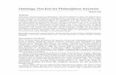 Ontology: Not Just for Philosophers Anymore 080 Arp... · Practical Philosophy, 10:1, (web edition, 2011; originally published July 2010) 80 Ontology: Not Just for Philosophers Anymore