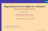 Aggregation-based algebraic multigrid - [Groupe …calcul.math.cnrs.fr/Documents/Ecoles/CEMRACS2012/... · 1. Intro: Aggregation-based AMG Does not mimic any classical multigrid method