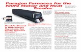 Paragon Furnaces for the Knife Maker and Heat Treater · knifemaking furnaces Our knife making and gunsmith fur-naces come in a wide range of interior sizes. (See chart below.) Even