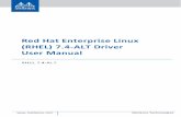 Red Hat Enterprise Linux (RHEL) 7.4-ALT Driver … ·  Mellanox Technologies Red Hat Enterprise Linux (RHEL) 7.4-ALT Driver User Manual