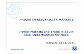 Prices in Electricity Markets - Home | ESMAP DAY 2-Prices... · PRICES IN ELECTRICITY MARKETS AF-Mercados EMI Power Markets and Trade in South Asia: Opportunities for Nepal February