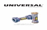 UNIVERSAL - flowmeters.com Transparent Flow Meters... · INSITE Inline Flow Meters for Water, ... PX = PVC (3 to 50 GPM) IS = Polysulphone (5 to 50 GPM) EXAMPLE: Construction Materials