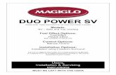 DUO POWER SV - Fireplaces UK Power Side Vent Instructio… · Users, Installation & Servicing Instructions MUST BE LEFT WITH THE USER DUO POWER SV Please Note: These instructions