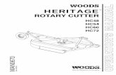 ROTARY CUTTER HERITAGE TM NUAL - Woods … · operator' s m a heritage nual rotary cutter man0670 (rev. 9/4/2013) hc48 hc54 hc60 hc72 tm