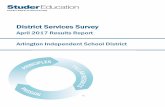 April 2017 Results Report Arlington Independent School ... · 0 District Services Survey April 2017 Results Report Arlington Independent School District