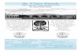 St. Clare Parish · St. Clare Parish 19606 Calla Way • Santa Clarita, CA 91351 ... ..Sarah Hamor 424-9488 ... season, join us at our next ...