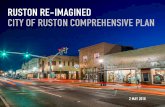 RUSTON RE-IMAGINED CITY OF RUSTON … · RUSTON RE-IMAGINED CITY OF RUSTON COMPREHENSIVE PLAN ... Ammen Jordan Christina Hodnett ... Ronny Walker Mayor