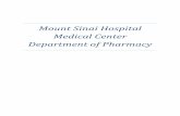 Mount Sinai Hospital Medical Center Department of Pharmacy Sinai Hospital Portfolio... · professionally to be equivalent to 3 years of hospital practice. In 2007, the pharmacy department