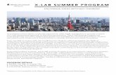 X-LAB SUMMER PROGRAMxlab.aud.ucla.edu/assets/x-lab-summer-program-info-package.pdf · X-LAB SUMMER PROGRAM ... Co-founder, Atelier Bow-Wow // Professor, Tokyo Institute of Technology