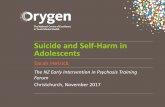 Suicide and Self-Harm in Adolescents - Mental … Hetrick... · Suicide and Self-Harm in Adolescents ... • Substance misuse • Traffic accidents ... • Escape from a terrible