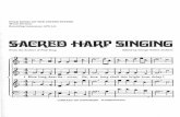 Sacred Harp Singing AFS L11 - Library of Congress · S~cred . Harp music can be divided inlo Iwo classe,: hymn lunes-music designed fOT the 'Irophic singing of rhymoo 1.XIs-and amhe",s