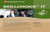 SKILLCHOICE IT - California State University Channel … · SKILLCHOICE™ IT. Course List SOFTWARE DEVELOPMENT 8 Microsoft Web Applications 8 ... Java 2 Programming 8 Java SE7 Fundamentals