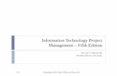 Information Technology Project Management – Fourth Editionwcw.cs.ui.ac.id/teaching/imgs/bahan/itpm/CLASS03.pdf · Information Technology Project Management ... John F. Kennedy 35th