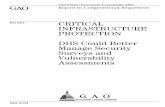 Report to C ongressional Requesters - U.S. … · Report to C. CRITICAL INFRASTRUCTURE PROTECTION DHS Could Better Manage Security Surveys and Vulnerability Assessments . ongressional