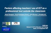 Factors affecting teachers use of ICT as a professional ...femrecerca.cat/sfabregues/files/ppoint_ecer_2011_vfinal.pdf · Factors affecting teachers’ use of ICT as a professional