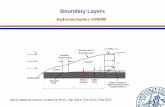 Hydromechanics VVR090 - LTH · Boundary Layers Hydromechanics VVR090 ppt by Magnus Larson; revised by Rolf L Jan 2014, Feb 2015, Feb 2017