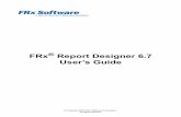 FRx Report Designer 6.7 User’s Guide - …mnmsolutionsinc.com/Docs/FRx_Users_Guide.pdf · FRx Report Designer 6.7 User’s Guide vii Who Should Read this Guide The purpose of this