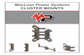MacLean Power Systems CLUSTER MOUNTS · MPS banded cluster mounts are designed for fast and safe installation on power pole. The light weight design quickly adjusts to fit power pole