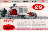 Ford Tractor 29 Improvements Tractor 29 Important... · Improvements in Today's Ford Tractor IN HYDRAULIC N STEERING a name for itself because here, too, Ford engineers till better