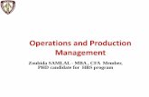 Operations and Production Managementpiimt.us/piimt/module/demande/fichier/attachement_1312.pdf · Operations and Production Management Zoubida SAMLAL - MBA , CFA Member, PHD candidate