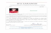 IFA SARANSH - CGDAcgda.nic.in/ifa/ifaSaranshJan13.pdf · SHQ to Issue Broad Guidelines regarding Outsourcing The third meeting of Apex Level Committee on IFA System was held at Delhi