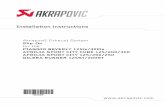 Installation instructions - JAMparts · Installation instructions Akrapovič Exhaust System Slip-On ... Although this manual consists of instructions for installation in written ...