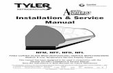 Installation & Service Manual - Hillphoenix · Installation & Service Manual ... ware (5) at pull-up locations (A, B, and C). ... Replace the electronic thermostat cover