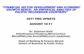 “FINANCIAL SECTOR DEVELOPMENT AND ECONOMIC …devpolicy.org/Events/2017/PNG Update Conference/Presentations/1b... · “FINANCIAL SECTOR DEVELOPMENT AND ECONOMIC GROWTH NEXUS: AN
