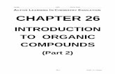 INTRODUCTION TO ORGANIC COMPOUNDS - …chem.lapeer.org/Alice/AliceChap26.pdf · SECTION 26.1 Alcohols Alcohols are molecules in which an alkyl group is attached to a hydroxy group