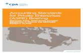 Accounting Standards for Private Enterprises (ASPE… · FINANCIAL REPORTING Accounting Standards for Private Enterprises (ASPE) Briefi ng SECTION 3462, EMPLOYEE FUTURE BENEFITS: