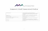 Support Staff Appraisal Policy - Washwood MAT · 8.5 The appraiser and the appraisee should aim to agree objectives but, if that is not possible, the appraiser will determine the
