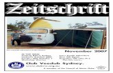 Joe’s Kombi adventure to the Centre. November 2007 … · ZEITSCHRIFT - November 2007 - Page 1 Club Veedub. Aus Liebe zum Automobil Klub. IN THIS ISSUE: Touareg R50 in Sydney Joe’s