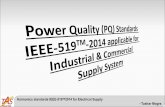 Harmonics standards IEEE-519TM2014 for Electrical … 1/8-PQ Standards IEEE-519 …Harmonics standards IEEE-519TM2014 for Electrical Supply –Tushar Mogre. Why Harmonics Affect the
