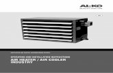 OPERATING AND INSTALLATION INSTRUCTIONS AIR HEATER / AIR … · OPERATING AND INSTALLATION INSTRUCTIONS AIR HEATER ... The implementation and design of the air heater / air cooler