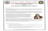 lemurking.files.wordpress.com · MIAC STRATEGIC REPORT 02/20/09 The Modern Militia Movement Militia Movement: The Militia Movement began in the 1980's and reached its peak in 1996.