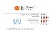 INNOVATIVE. SAFE. ECONOMIC. - UxC: Ux Consulting Specific/NuScale... · INNOVATIVE. SAFE. ECONOMIC. NuScale Technology: A Decade in Development • Initial Research Funded by U.S.DOE