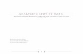 ANALYZING SPOTIFY DATA - math.vu.nlsbhulai/papers/paper-vandenhoven.pdf · 1 ANALYZING SPOTIFY DATA EXPLORING THE POSSIBILITIES OF USER DATA FROM A SCIENTIFIC AND BUSINESS PERSPECTIVE