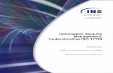 Information Security Management: Understanding ISO 17799 · Information Security Management: Understanding ISO 17799 By Tom Carlson, Senior Network Systems Consultant, CISSP What