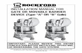 INSTALLATION MANUAL FOR - Rockford Systems, LLC · Manual No. KSL-061 Full Revolution Press ... MAINTENANCE MANUAL OR OWNER’S MANUAL. ... B11.17 Horizontal Hydraulic Extrusion Presses