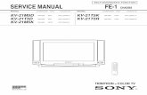SELF-DIAGNOSTIC FUNCTION SERVICE MANUAL FE-1 CHASSISgepengser.weebly.com/uploads/9/6/3/5/9635683/sony21m5x_21t5xfe-1.pdf · 1 service manual fe-1 chassis model commander dest chassis