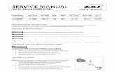SERVICE MANUAL - Depco Pump Company · SERVICE MANUAL 1CX. PLUNGER PUMP ... Install tall spring retainer with deep stepped end over spring and snap onto ... a regular schedule. See