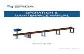 OPERATION & MAINTENANCE MANUAL - klaisler.com Manuals/Rapid Stop/Rapid Sto… · OPERATION & MAINTENANCE MANUAL ... Aluminium Extrusion 3. Emergency Stop 4. ... way of the trolley